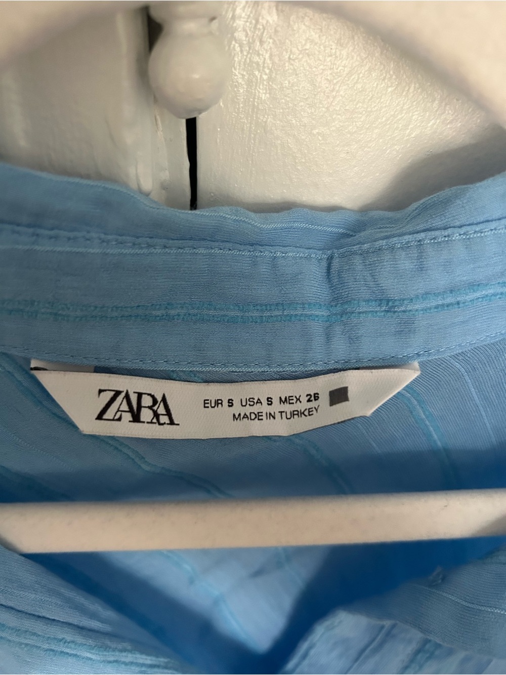 Zara Light Blue Button-Up Shirt - Picture 6 of 6